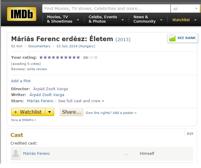 IMDB adatlap